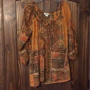 Bob Timberlake Tunic Blouse XL
